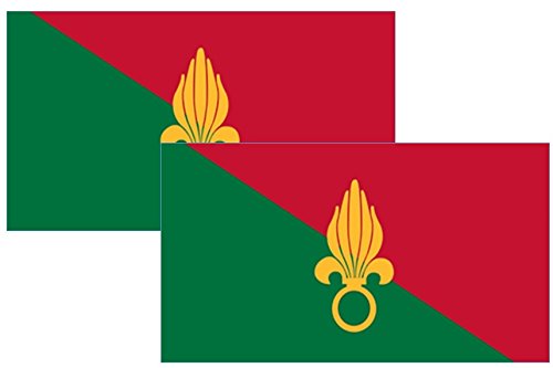 pack de 2 superbes motos autocollants résistant aux intempéries drapeau Légion étrangère française