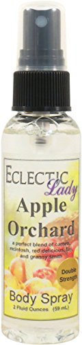 Eclectic Lady Apple Orchard Body Spray, Double Strength, 2 ounces, Body Mist for Women with Clean, Light & Gentle Fragrance, Cologne with Soft, Subtle Aroma For Daily Use