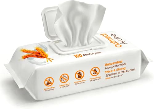 Image of Best Pet Supplies 8 inch x 9 inch Large Unscented Dog Wipes - Cleaning and Deodorizing for Paws and Coat - Gentle Formula with Oatmeal Vitamin E for Puppies-and Cats, 100 Count (Pack of 12)