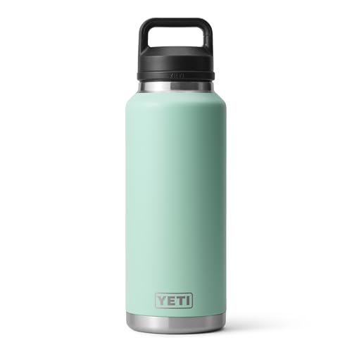 Image of YETI Rambler 46 oz Bottle, Leakproof, Vacuum Insulated, Stainless Steel with Chug Cap, Seafoam