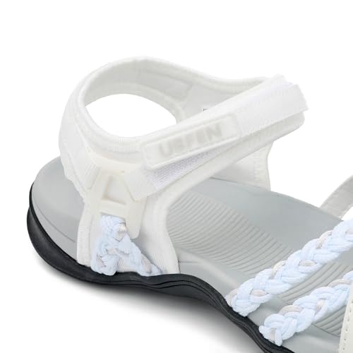 Image of UBFEN Womens Hiking Comfortable Sport Sandals Outdoor Walking | Casual Lightweight Water Sandals with Adjustable Straps Arch Support for All-day Wear, Beach, Vacation, Adventure, Camping