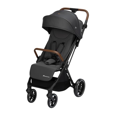 Bebeconfort Indra, Silla paseo bebe, 0-4 años (22 kg), Silla paseo plegable rápido y automático, Suspensión integrada, Posición de reclinación total, Compatible con silla de coche, Mineral Graphite