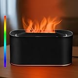 Luftbefeuchter für Schlafzimmer, Flammenaromadiffusor mit Mehreren Farbwechseln, Luftbefeuchter,...