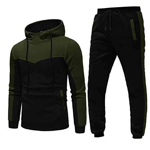 Chándal para hombre de algodón de camuflaje, chándal deportivo para hombre, ajuste ajustado y calle, traje deportivo para hombre, ropa deportiva con capucha, pantalones deportivos de invierno y