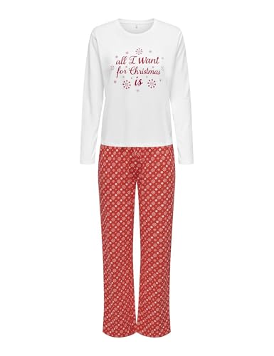 Pyjama Only de Noël rouge flocon idéal pour vos soirées cocooning