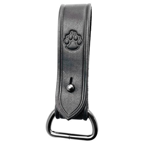 MISUVRSE Correa de cuero hebilla de cierre simple táctica robusta con anillos D para fijar hombres y mujeres con anillos D
