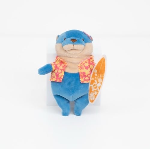 Morisaka Global Mochi Lice Surfer, Blue, Mini, 2.8 x 2.0 x 5.1 inches (7 x 5 x 13 cm), Stuffed Animal Toy, Sea, Summer, Aloha Surfing, Sewing, Healing Chewy Texture, Cute, Animal Mochi Series : Toys &