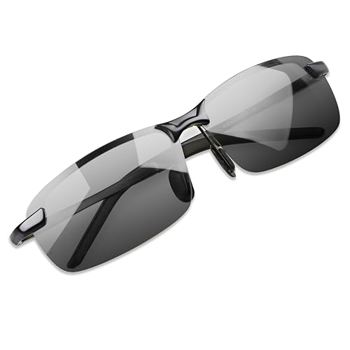 Image of YIMI Men's Semi-Rimless Sunglasses (Pack of 1)