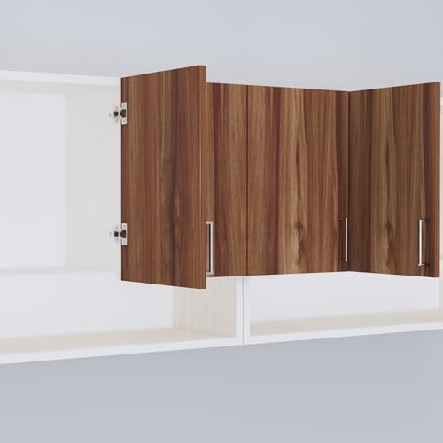 Image of SPECIALITY PANELS 6 Door Modular Wall Mounted Kitchen Cabinet with Organizer Shelf Space Saving Storage Unit Durable Engineered Wood Cupboard for Kitchen Living Room Utility Organizer Furniture