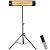 VEVOR Infrared Heater, 1500W Remote Control Electric Space Heater, LED Screen Patio Heater w/ 3 Speeds & Timer, Outdoor/Outdoor for Porch,Dining Room,Studio, with Stand & Mount to Ceiling/Wall,34in L