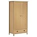 vidaXL Armadio a 2 Ante Hill Range 89x50x170 cm Legno Massello di Pino