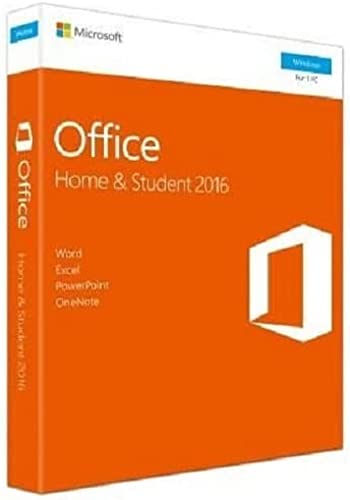 Microsoft Office Famille et Etudiant 2016 | PC | Boîte Noir