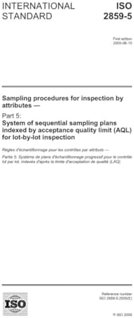 Amazon.fr - ISO 2859-5:2005, Sampling procedures for inspection by ...
