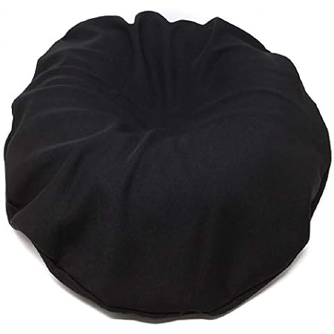 COMFORTNIGHTS Black Polycotton Donut Cushion Cover Cover