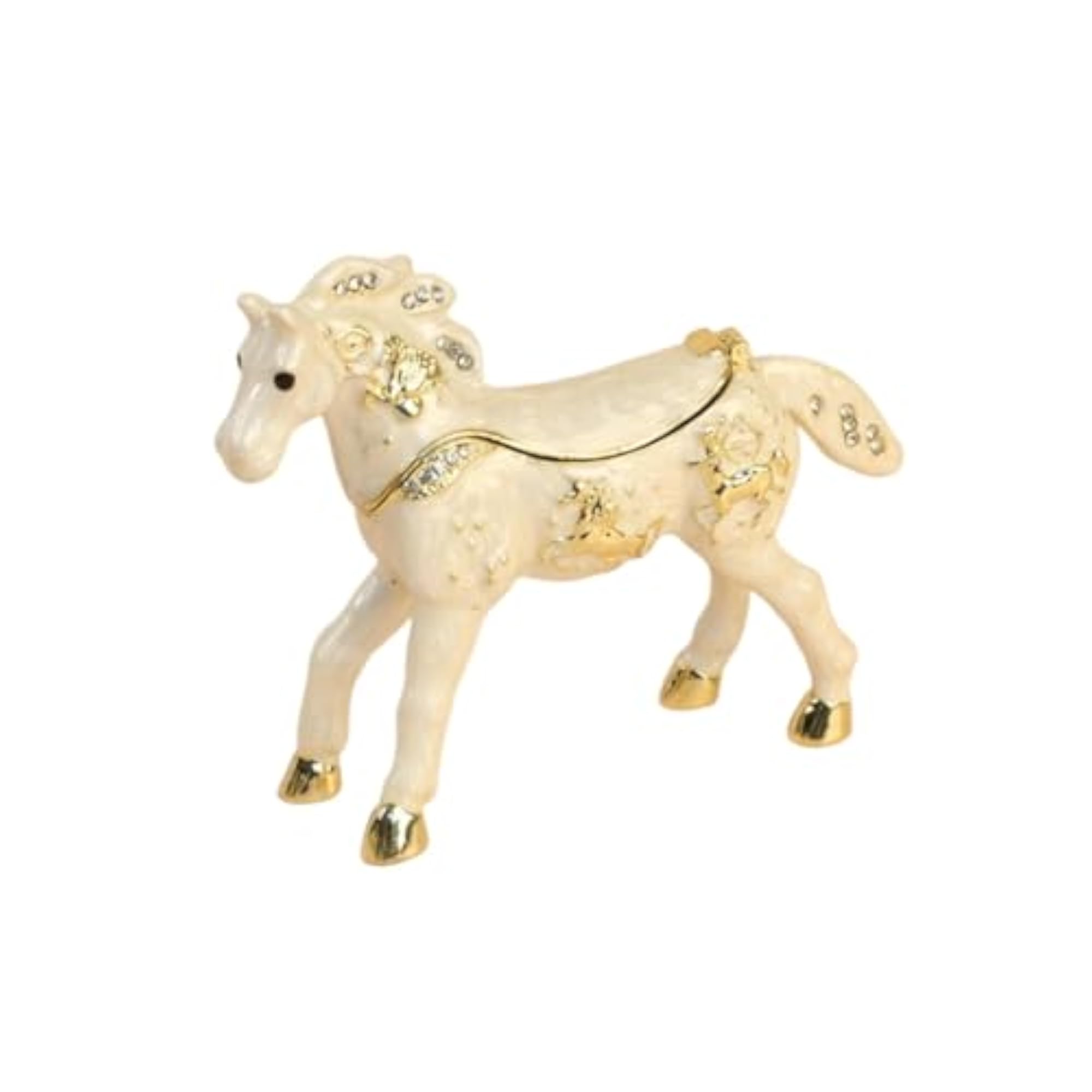 Enameled Jewelry Box Decoration Holder Crafting