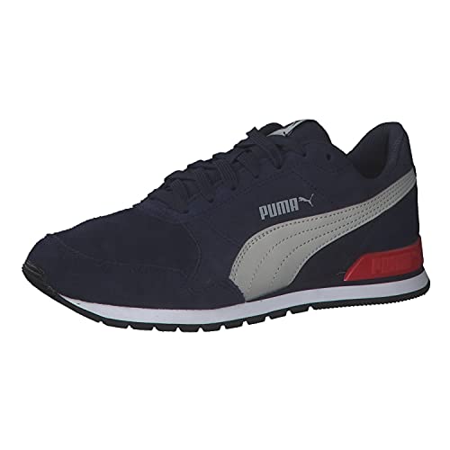 Image of Puma Unisex's St Runner V2 Sd Jr Trainers, Peacoat Gray Violet High Risk Red, 6 us