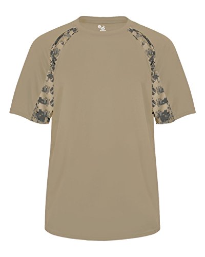 Badger Sport Sand Digi-Camo Adult Large Short Sleeve