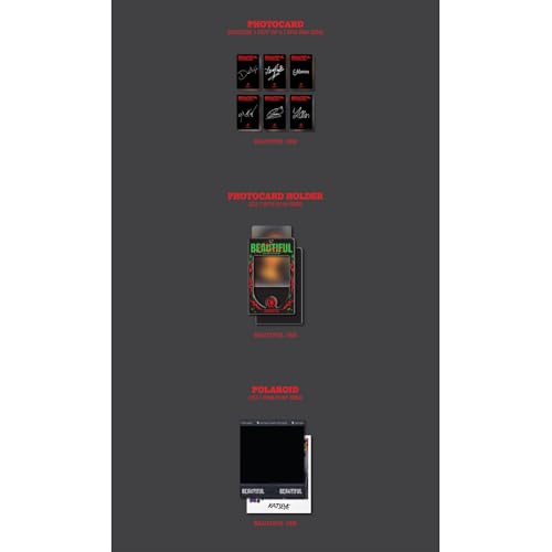 Image of KATSEYE [BEAUTIFUL CHAOS 2nd EP Album](BEAUTIFUL ver.) + 3 Extra Photocards Set