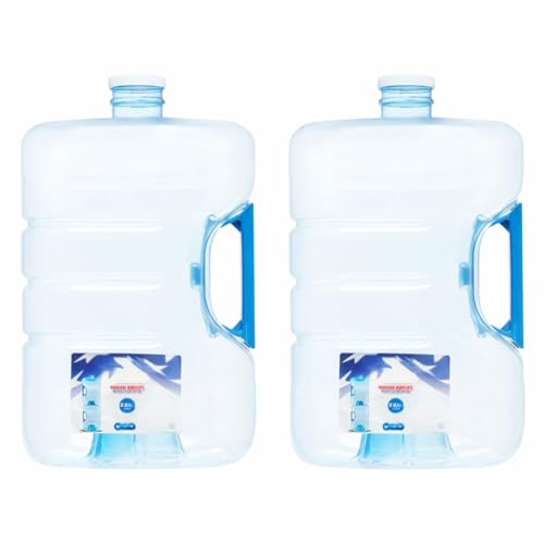 O2ktb 3‑Gallon Stackable Refillable Water Jug – BPA‑Free Durable Plastic with Easy‑Grip Handle & Leak‑Resistant Cap, Space‑Saving Hydration Solution-2‑Pack