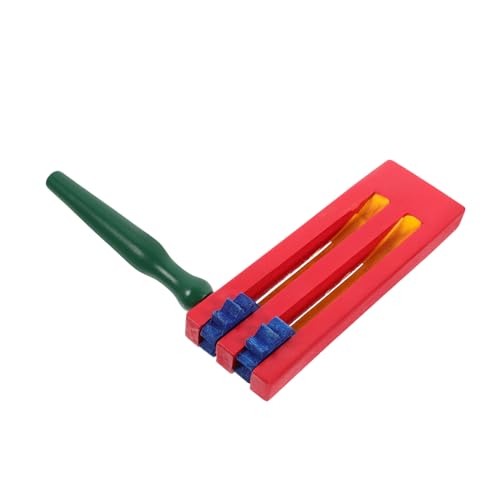 Warmhm Wooden Ratchet Sound Maker Music Instrument for Boys and Girls Early Learning Handheld Rotating Castanet Noise Maker for Sports Events and Educational Use