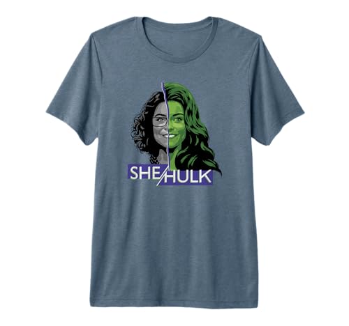 T-shirt Marvel She-Hulk premium, vêtement en tissu doux et coupe ajustée