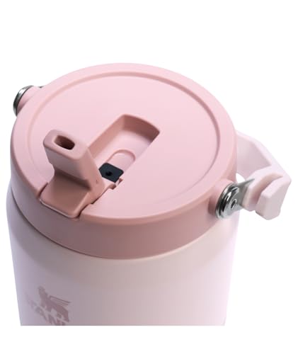 Image of STANLEY IceFlow Flip Straw 2.0 Jug, 40 oz, Rose Quartz | Easy Carry Handle | Twist On Lid and Flip Up Straw | Leakproof Water Bottle | Insulated Stainless Steel | BPA-Free