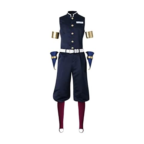 LIKUNGOU Anime Uzui Tengen Cosplay Costume Ninja Uniform Headband Demon Cos Props Outfit Suit for Halloween Adult Men (M, suit) Cover