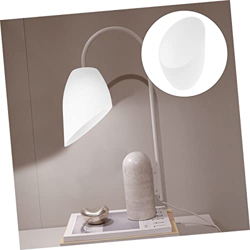 ABOOFAN 5pcs Horseshoe Lampshade Hanging Lamp Shade Black Light Bulbs Vintage Chandelier Wall Shades White Plastic Floor Replacement Unique Cover - Image 2