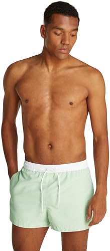 Calvin Klein Cordón Corto Traje de baño, Pastel Green, S para Hombre
