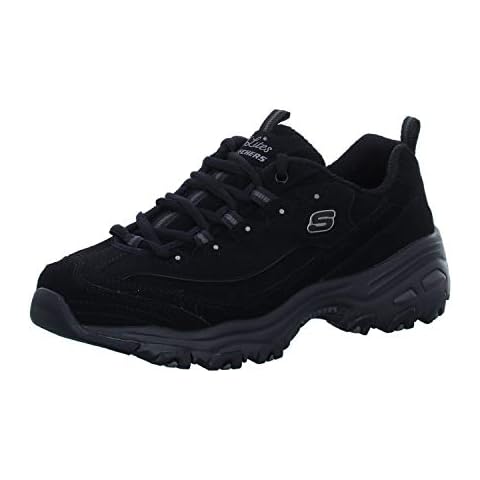 Skechers Women's D'lites Fashion Sneakers, Black Cover