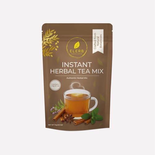 Image of ELERB Instant Herbal Tea Mix Thai Authentic Herbal Powder Mix with Java Tea - 25 sachets (80)