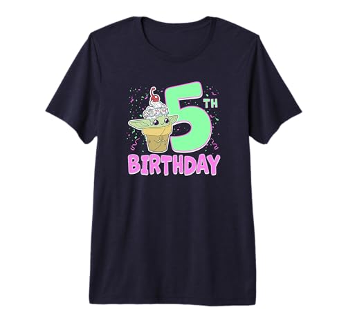T-shirt Grogu Mandalorian Star Wars pour le 5ème anniversaire d'un enfant