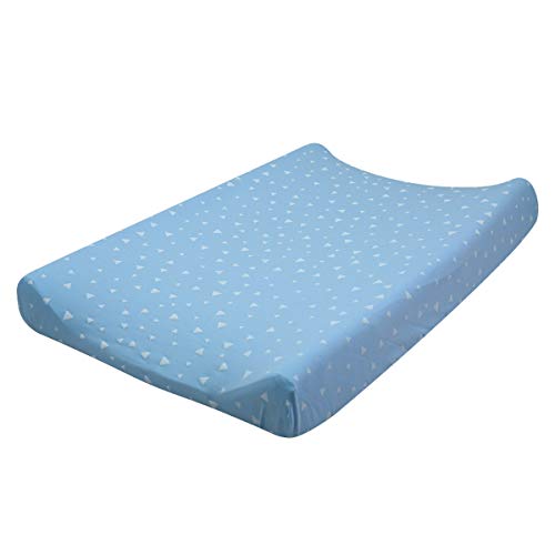 JANABEBE Sábana para cambiador ajustable (BLUE SPARKLES, 70 X 50 CM)