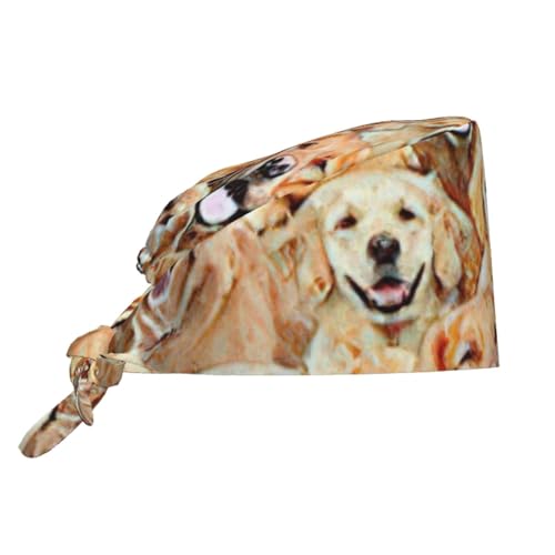Caratteristiche uniche: dotato di un portasciugamani assorbente, questo berretto per cani Labrador Retriever incorpora asciugamani traspiranti integrati per mantenere la fronte asciutta e fresca. La cinghia regolabile consente un facile serraggio o allentamento, adattandosi perfettamente a qualsiasi forma della testa e facilitando l'asciugatura rapida dopo il lavaggio.