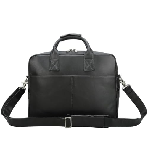 Men's Business Bag Crazy Horse Leather Briefcase Shoulder Bag Large Men's Bag Tote2