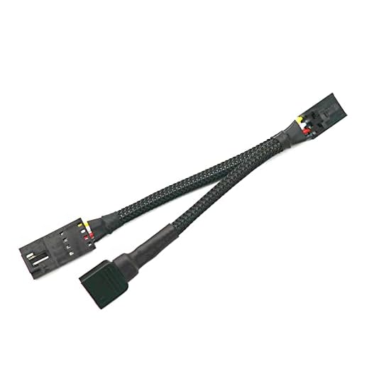 Angitu 10CM for Corsair RGB Fan Hub 3Pin 4Pin Splitter Adapter Cable for Corsair Lighting Node Pro Commander Pro Core to Standard ARGB 3-Pin 5V (4P Female - 4P Male+RGB)