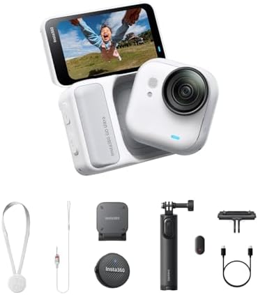 Insta360 GO Ultra Vlogger Bundle - Small 4K Vlogging Camera, Hand...