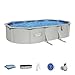 Bestway Hydrium Stahlwandpool Komplett-Set mit Sandfilteranlage 610 x 360 x 120 cm, grau, rund