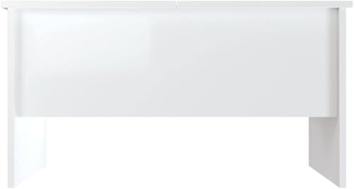 Miniatura 6 de Mesa auxiliar, mesa de centro emergente, juego de mesa auxiliar adecuada para sala de estar, oficina, balcón, sala de estar familiar, estudio blanco