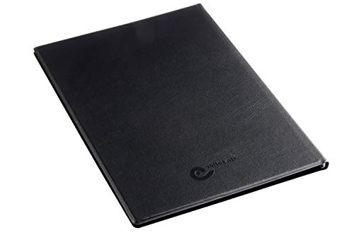 rillstab original Rillstab A5 Präsentationsmappe für Schule & Projekt - Sichtbuch & Präsentationsbuch - 20 Transparente Hüllen - 10 mm Rückenbreite - Dokumente Organisieren ohne Lochen- Schwarz 99524