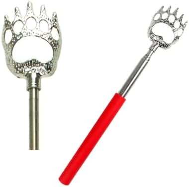 3 x Back Scratchers Portable and Extendable | Bear Claws Style Telescopic Arm Back Scratcher | Retractable Metal Hand Massagers 3 Pack