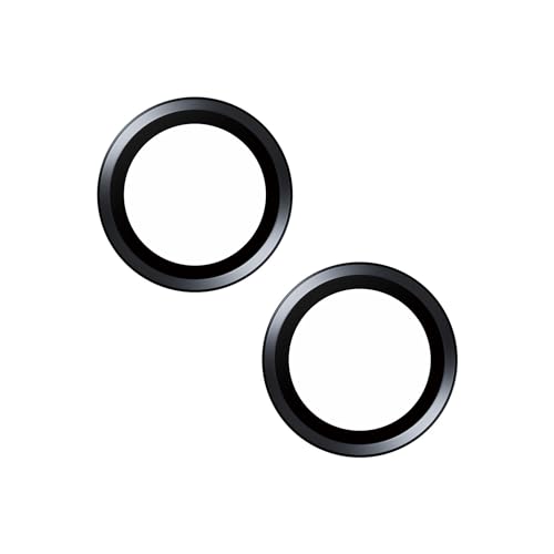 PanzerGlass Hoops Noir Protection caméra pour iPhone 15 | 15 Plus