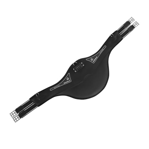 Acavallo - SANGLE BAVETTE ACAVALLO EN GEL ET PVC Couleur - Noir, Taille Sangle - 135cm
