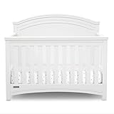 Simmons Kids SlumberTime Emma 4-in-1 Convertible Baby Crib N More - Greenguard Gold Certified, Bianca White