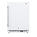 Summit SCFF52W 24" Compact Freezer with 4.7 cu. ft. Capacity Commercially Approved Digital Thermostat Factory Installed Lock Open Door Alarm and Temperature Alarm in