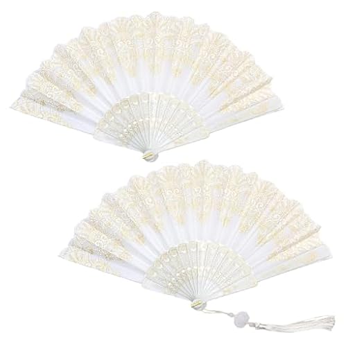 Sikweny 2 Piezas Abanico Plegable Fan Plegable Diseño con Flecos Abanicos Boda para Invitados Diseño con Estampado Dorado PAI para Espectáculos Baile Decoración Bodas (Blanco) | Ya disponible en tu tienda friki favorita! En mundofriki.es! Sikweny 2 Piezas Abanico Plegable Fan Plegable Diseño con Flecos Abanicos Boda para Invitados Diseño con Estampado Dorado PAI para Espectáculos Baile Decoración Bodas (Blanco) | Ya disponible en tu tienda friki favorita! En mundofriki.es!