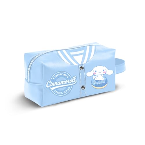 Hello Kitty Cinnamoroll Varsity-Neceser de Viaje Brick Plus, Azul, 27 x 13 cm