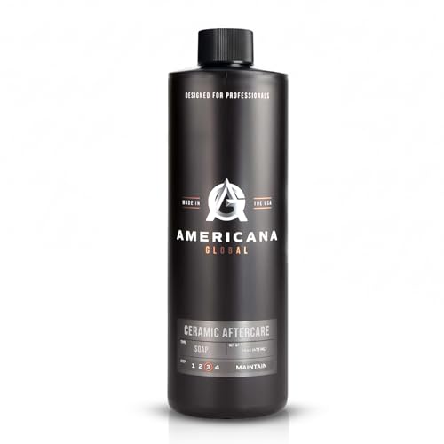 Americana Global Ceramic Aftercare Soap (16 fl. oz) – pH Neutral 2-in-1 Car Shampoo for Ceramic...