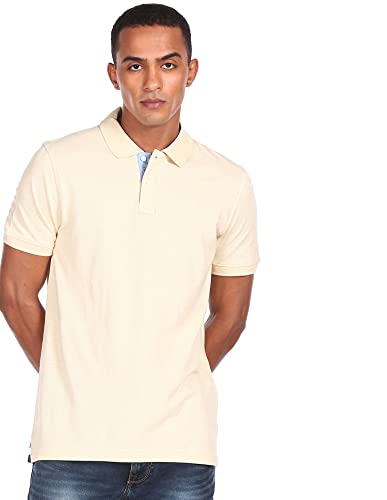 Image of Arrow Sports Men's Sandal Short Sleeve Solid Regular Fit Polo Shirt