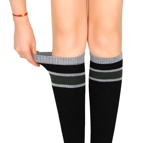 Image of Benefeet Sox Womens Knee High Toe Socks Non Slip Long Toe Socks Unisex Five Finger Socks Knee High Yoga Socks with Grips